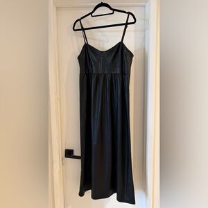 TopShop Black Faux Leather Skirt